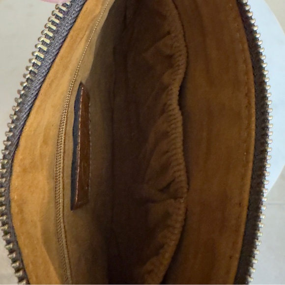 NWT PATRICIA NASH Leather Cassini Tan Prairie Rose Wristlet Clutch Brown Floral - Picture 5 of 6